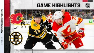 Flames @ Bruins 11/10 | NHL Highlights 2022