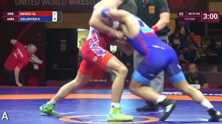 1/8 GR - 67 kg: M. NEMES (SRB) v. K. ASLANYAN (ARM)