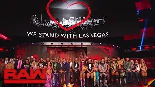 WWE holds a moment of silence in memory of those lost in the Las Vegas tragedy: Raw, Oct. 2, 2017