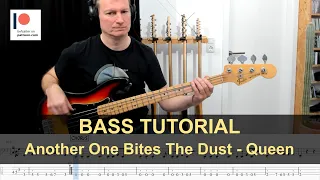 Another One Bites The Dust - Queen | Bass Tutorial (Sheet + TABs)