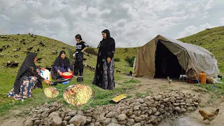 IRAN Village Cooking: How to make watermelon jam in nomadic style/ طرز تهیه مربای پوست هندوانه