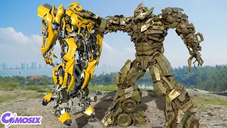 Transformers: The Last Knight - Bumblebee vs Megatron | Paramount Pictures [HD]