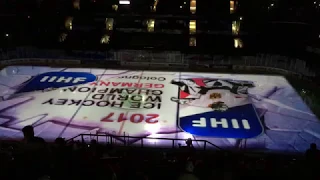 Pre-game ice projections at IIHF World Championships 2017, Accorhotels Arena, Paris.