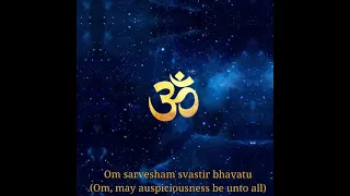 WhatsApp Status | Lyrical Video| Shanti  Mantra (Prayer for Peace) | Om Sarvesham Svastir Bhavatu
