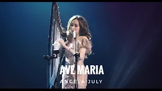 ANGELA JULY | Ave Maria - Gounod/Bach (Vocal and Harp Live Performance)