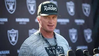 Coach Jon Gruden: "I like where we’re going"