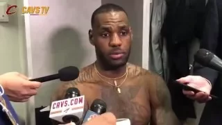 LeBron James Postgame Interview 12-25-2015 Cavaliers (Cavs) vs Warriors