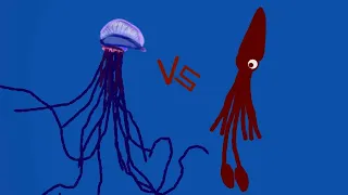 DCBA: Colossal Squid VS Portuguese man o-war