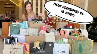 ABRINDO OS MEUS PRESENTES DE ANIVERSÁRIO DE 18 ANOS!!