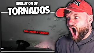 BRITISH GUY Reacts to EVOLUTION OF AMERICAN TORNADO FOOTAGE..