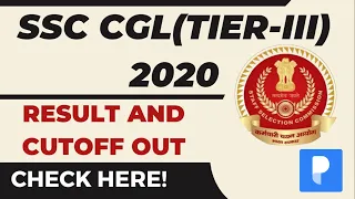 SSC CGL 2020 Tier-3 Result I SSC CGL Tier-3 2020 Result & Cutoff Out I Prepp