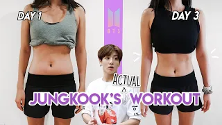 I tried BTS Jungkook’s ACTUAL workout & BTS diet for 3 DAYS