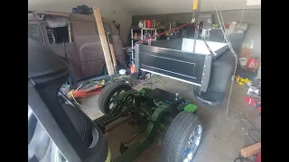 UPDATE ....59 Chevy Truck Build on full GSI FRAME..test fitting the bed