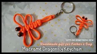 Macrame Dragonfly Keychain | Easy Boho Gift Idea | Handmade Gift Idea for Father's Day