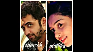 sumellika same poses 😍 in same colour dress#sumedh #mallika #radhakrishna sumellika creation #shorts