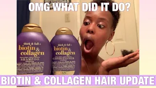 BIOTIN AND COLLAGEN HAIR UPDATE FOR THIN BREAKING HAIR | Kendra Nicole