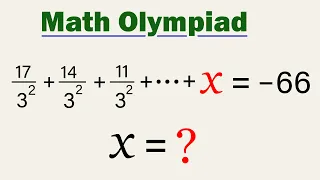 Math Olympiad | A Nice Arithmetic Series | Solve for 'x' | VIJAY Maths