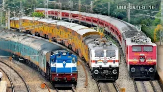 20 in 1 High Speed Trains Electric Vs Diesel | Compilation | Indian Railways Train Video