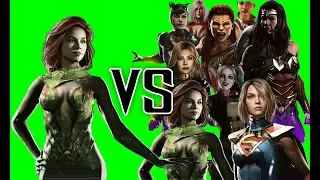 Poison Ivy VS The Girls - All Intro Dialogues | INJUSTICE 2