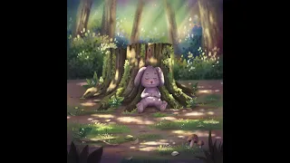 Speed Paint in Photoshop, Forest illustration, Rabbit sleeping, Photoshop illustration tutorial