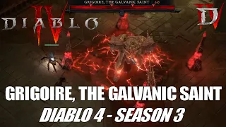 Grigoire, the Galvanic Saint - World Tier 3 (Lvl 60) - Diablo 4 Season 3