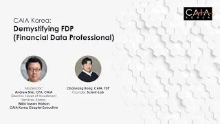 CAIA Korea  Demystifying FDP Financial Data Professional