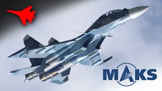 SU-30SM, Ace Combat Maneuvers in Real Life! ✈️ MAKS 2015 [Remastered]