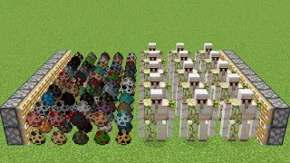 x400 iron golems and all eggs minecraft combined