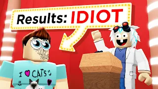 I took a ARE YOU GENIUS? test in Roblox..