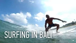 Surfing in Bali, Kuta / Сёрфинг на Бали, Кута