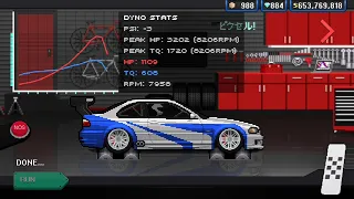 Pixel Car Racer NFS MW M3 GTR BUILD