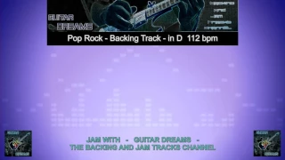 Pop Rock - Backing Track - in D 112 bpm