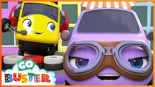 Speeding Scout! Car Race | Go Buster - Bus cartoons & Kids stories | ABCs and 123s