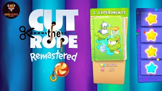 Cut the Rope Remastered: EXPERIMENTS (Om Nelle) 3 Stars + Blue , Apple Arcade Walkthrough