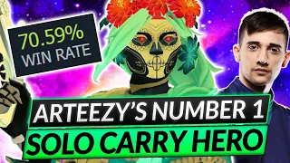 Arteezy's #1 SOLO CARRY HERO - Best Muerta Build and Tips! - Dota 2 Guide 7.34c