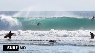 The first swell of the month - Desert Point July 6th, 2023