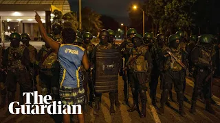 Sri Lankan forces raid anti-government protest camp