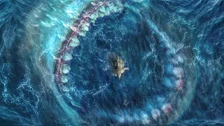 Massive Megalodon Eats Godzilla