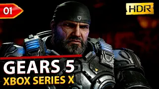 Gears 5 Gameplay Walkthrough - Part 1. No Commentary [Xbox Series X HDR]