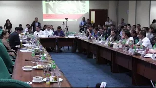 Trillanes and Mocha Uson share a light moment at Senate hearing