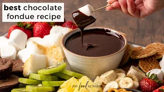 How to Make Chocolate Fondue (EASY)!