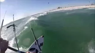 Wave kitesurf Dolphin Beach Cape Town 2016. 3 camera setup