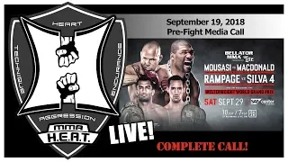 Bellator 206: Mousasi vs MacDonald + Rampage vs Wanderlei 4 Pre-Fight Media Call