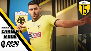 Τρελό DEADLINE DAY + 7 Μεταγραφές και ΝΕΑ ΡΕΚΟΡ! : EA FC 24 AEK Athens Career Mode (greek) #15