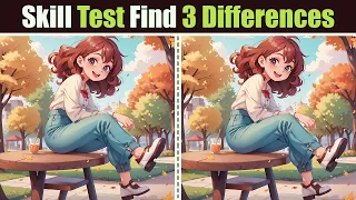 Spot The Difference : Skill Test - Find 3 Differences | Find The Difference #51