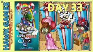 Plants vs Zombies 2 Holiday Mashup World Day 33 Easy (Last Stand)