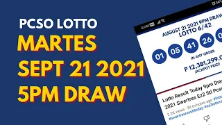5pm Lotto Result Today Sept 21 2021 [Swertres Ez2]