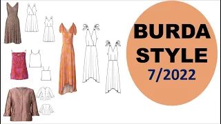 Burda Style 7/2022 Technical Drawings