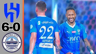 Al-Hilal 6-0 Mumbai FC Highlights All Goals in AFC Champions League 2023-24.#neymar #alhilal #afc