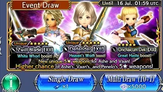 Dissidia Final Fantasy: Opera Omnia - Event Draw Pulls for Ashe & Vaan